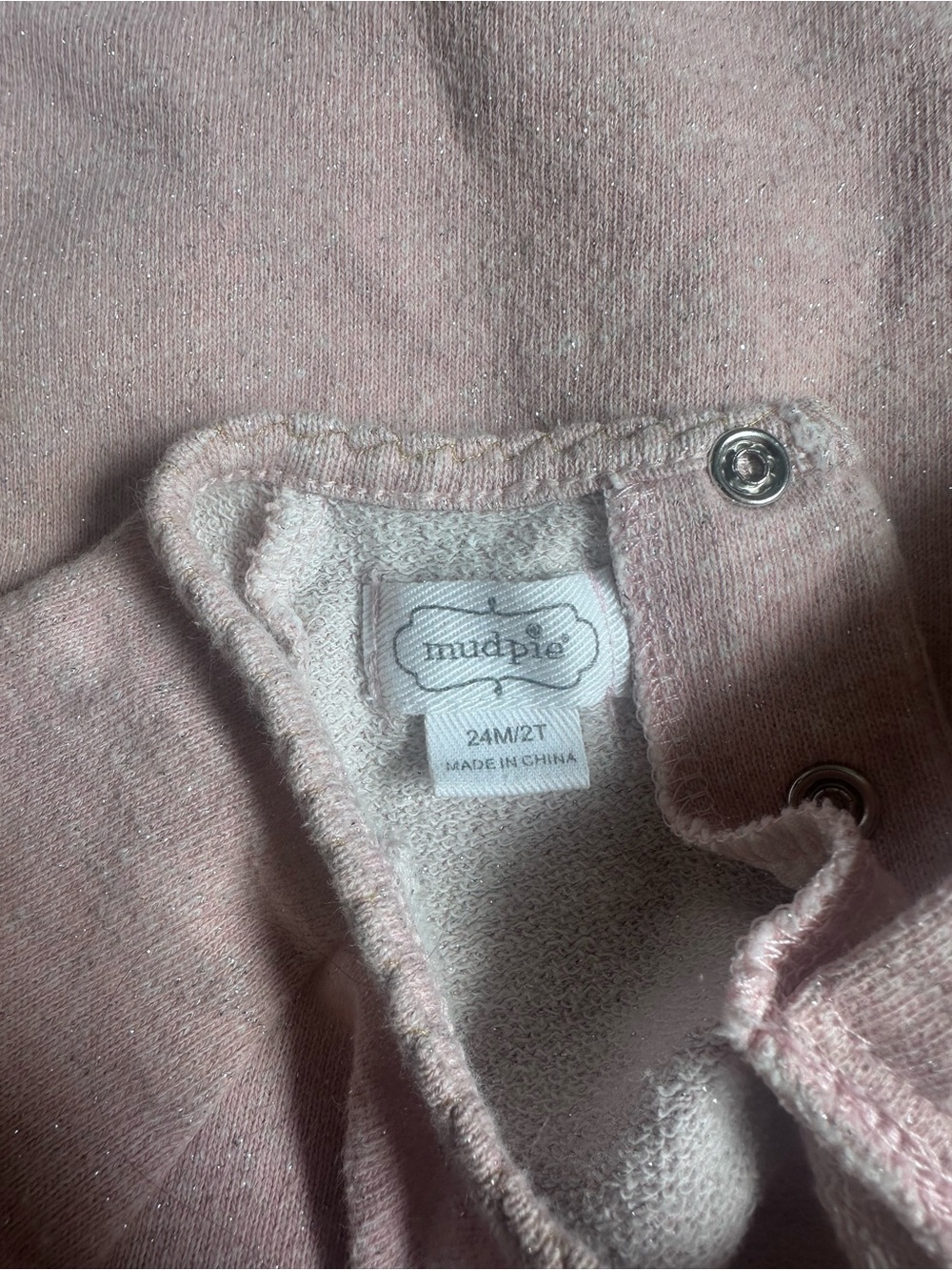 Mudpie | Pink and Cream Unicorn Raglan Dress | Size 2T - Picture 9 of 14